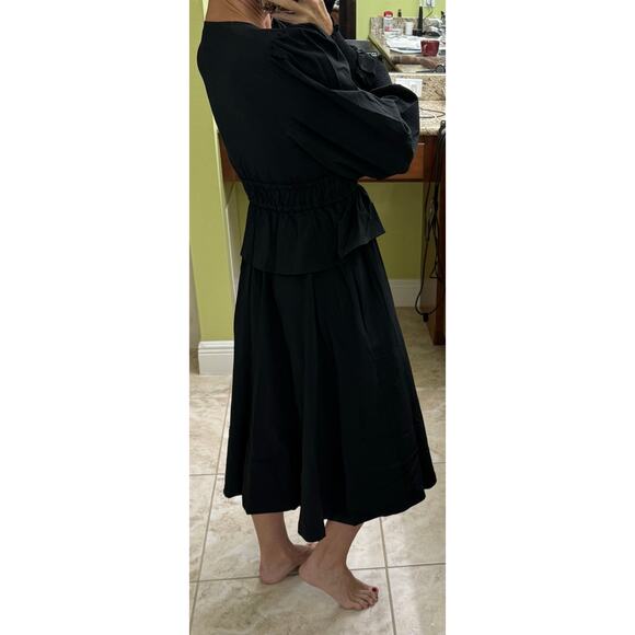 WeWoreWhat black dress Midi NWT Small ($118) professional event pockets - Picture 5 of 9